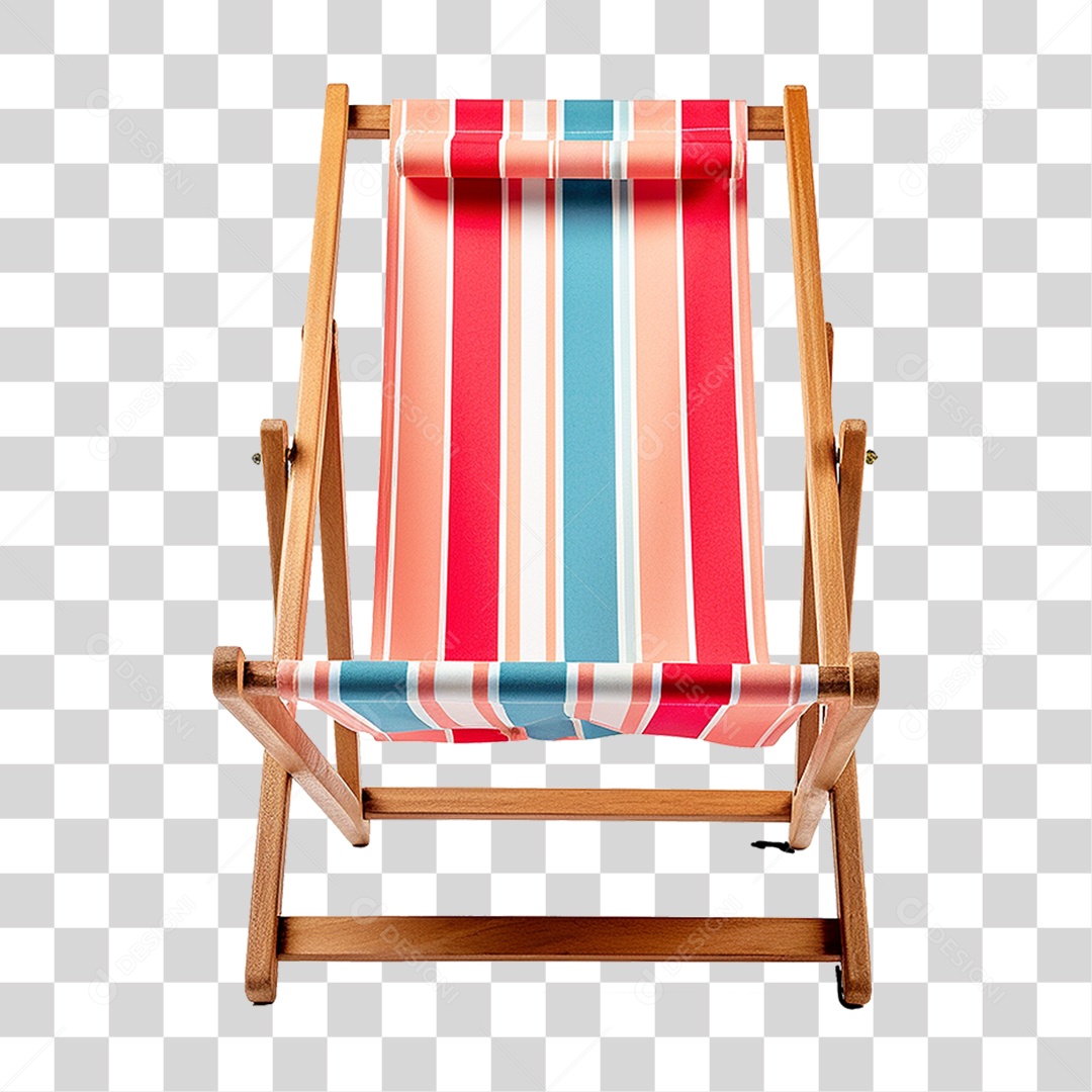 Cadeira de Praia com Pano PNG Transparente