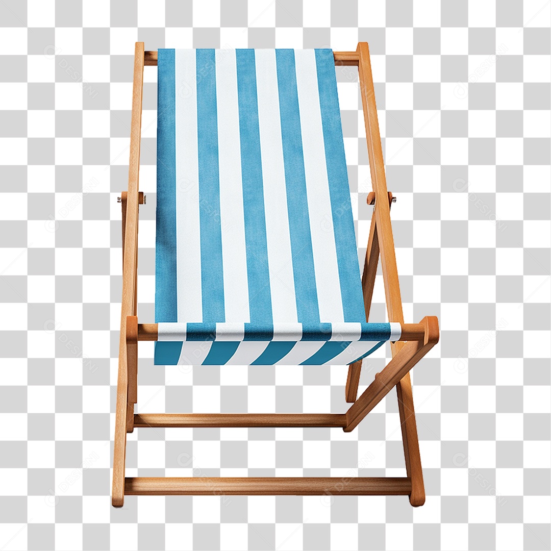 Cadeira de Praia com Pano PNG Transparente