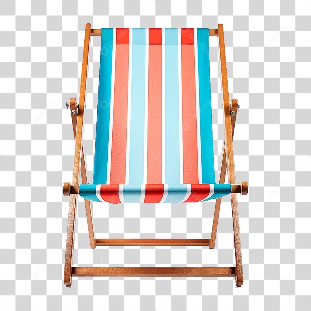 Cadeira de Praia com Pano PNG Transparente