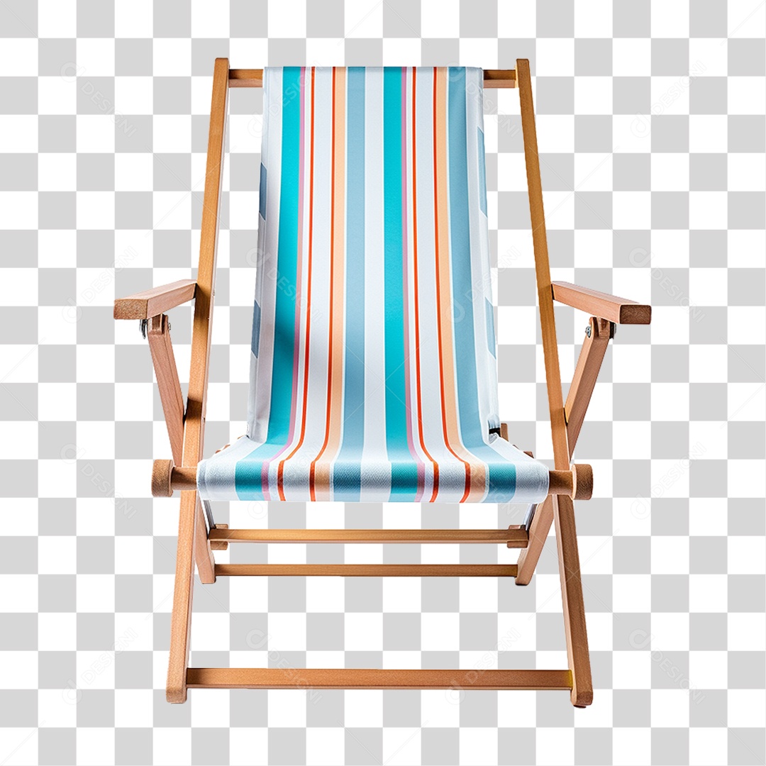 Cadeira de Praia com Pano PNG Transparente