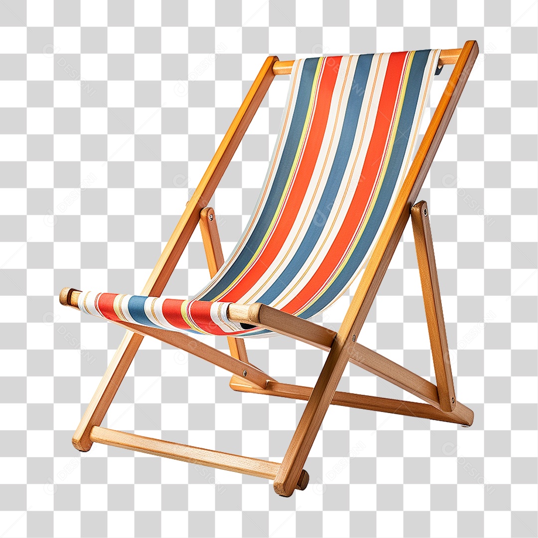 Cadeira de Praia com Pano PNG Transparente