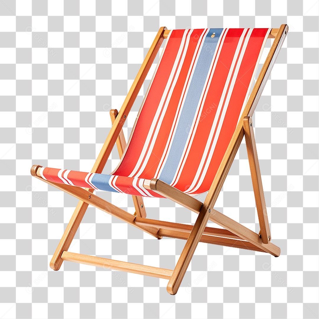 Cadeira de Praia com Pano PNG Transparente