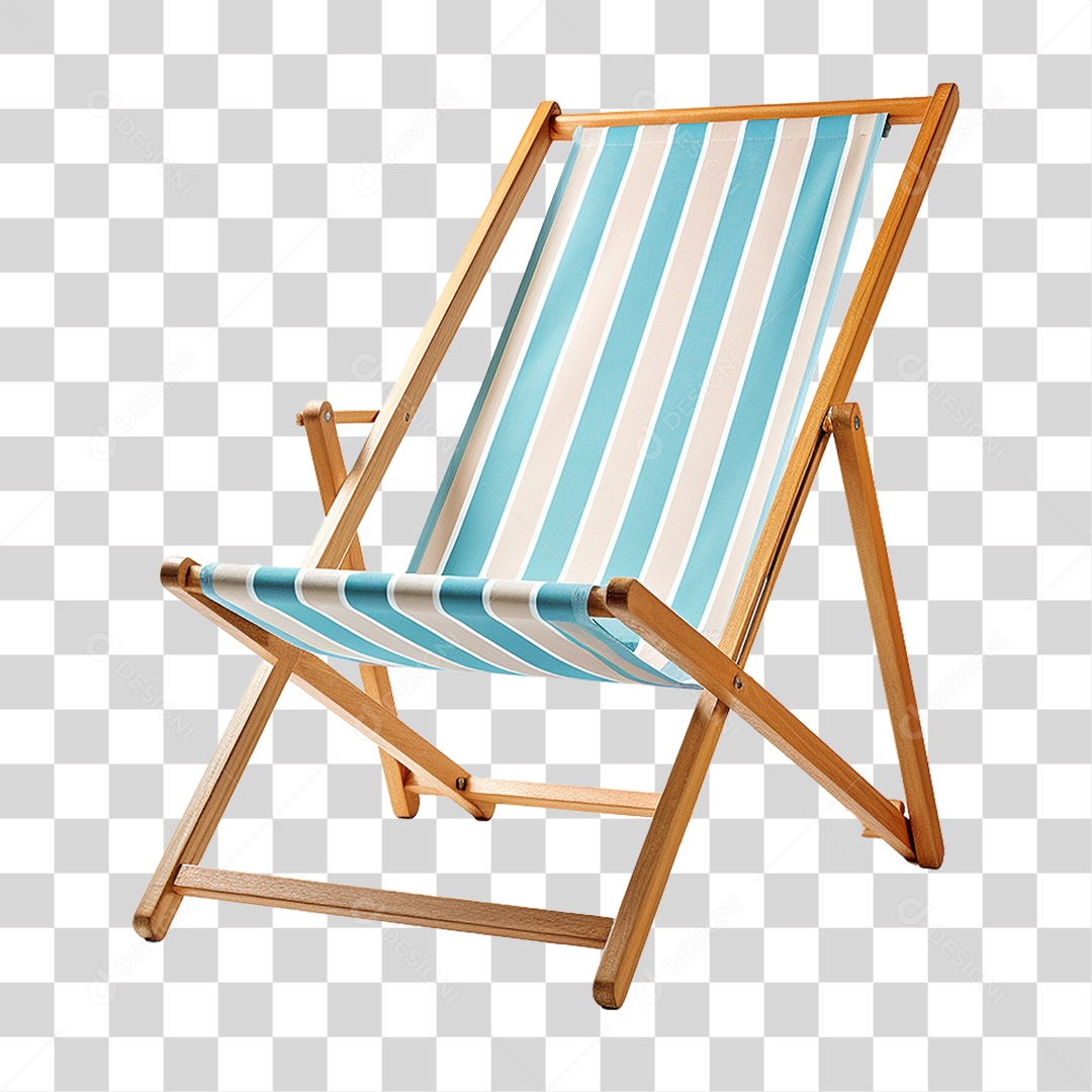 Cadeira de Praia com Pano PNG Transparente