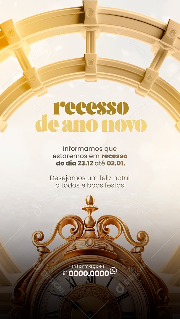 Story Recesso De Ano Novo Social Media PSD Editável