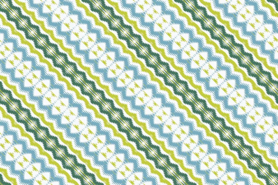 Tribal Tradicional Verde Ilustração Vetor EPS