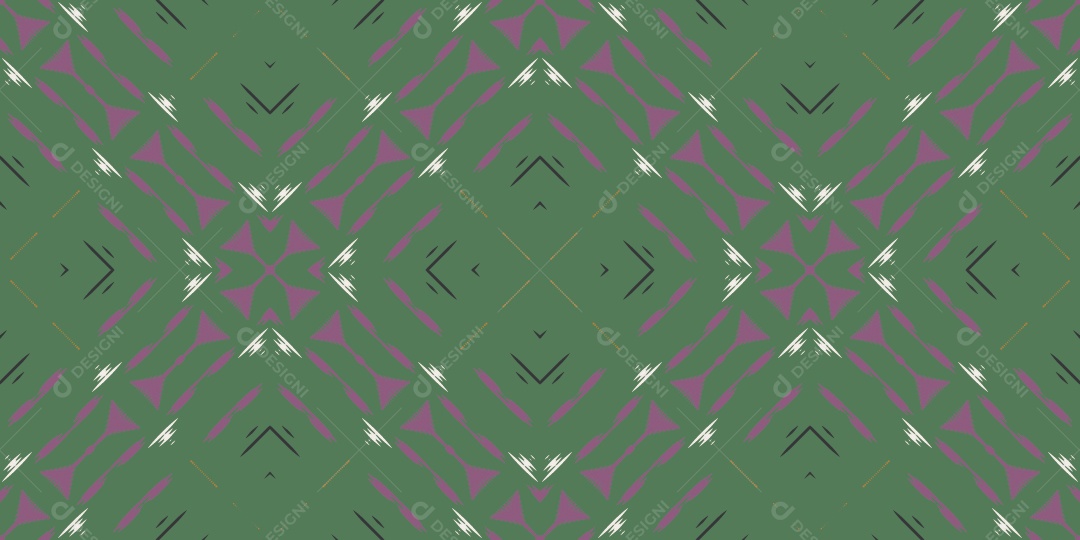 Tribal Tradicional Verde Ilustração Vetor EPS