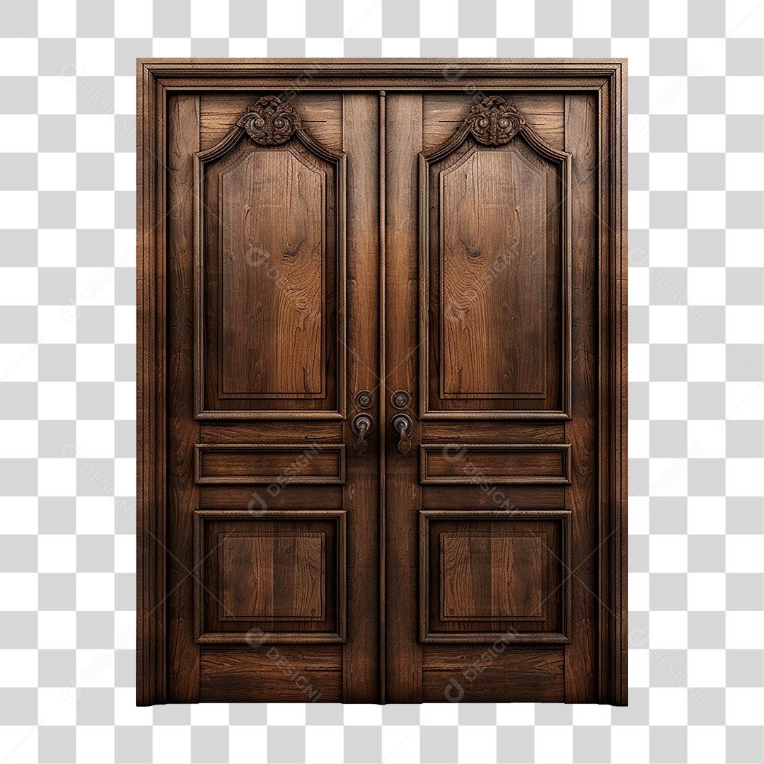 Porta de Madeira PNG Transparente