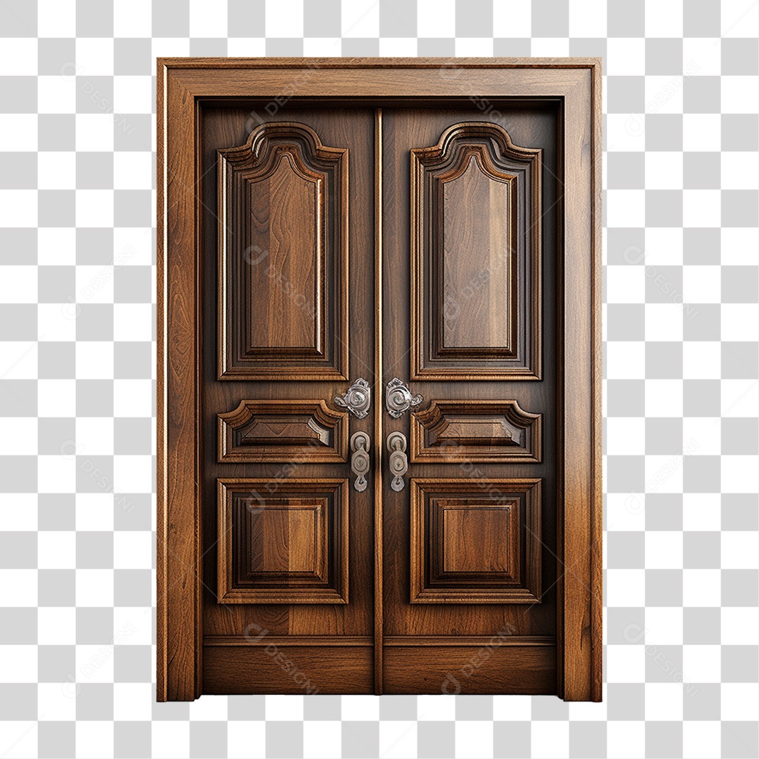 Porta de Madeira PNG Transparente