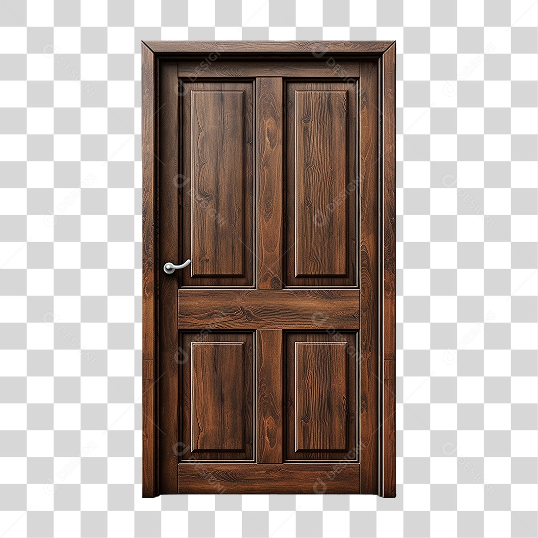 Porta de Madeira PNG Transparente