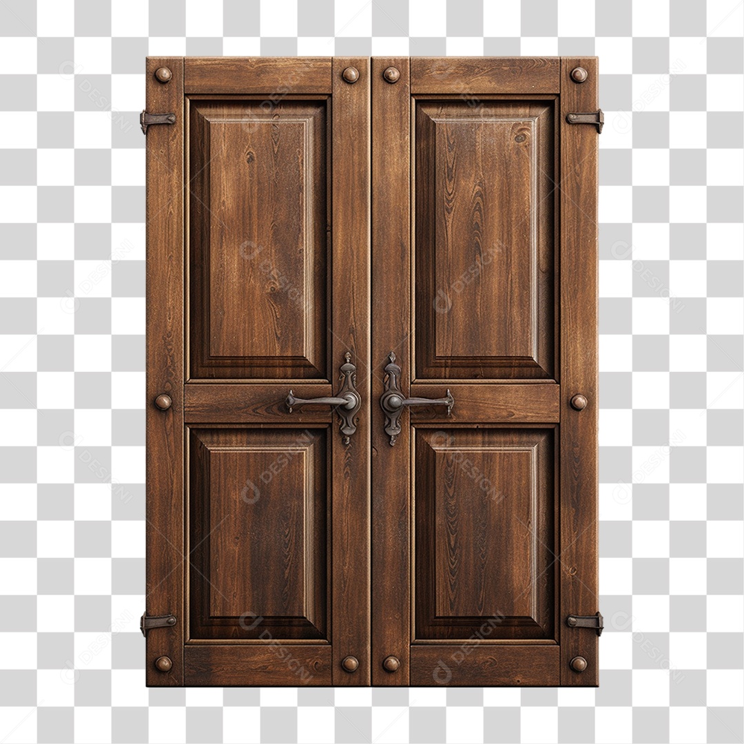 Porta de Madeira PNG Transparente