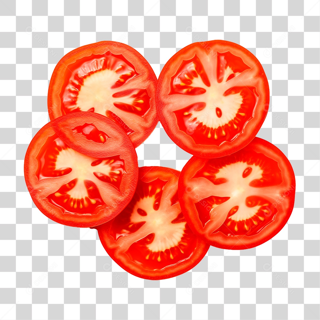 Fatia de Tomate PNG Transparente