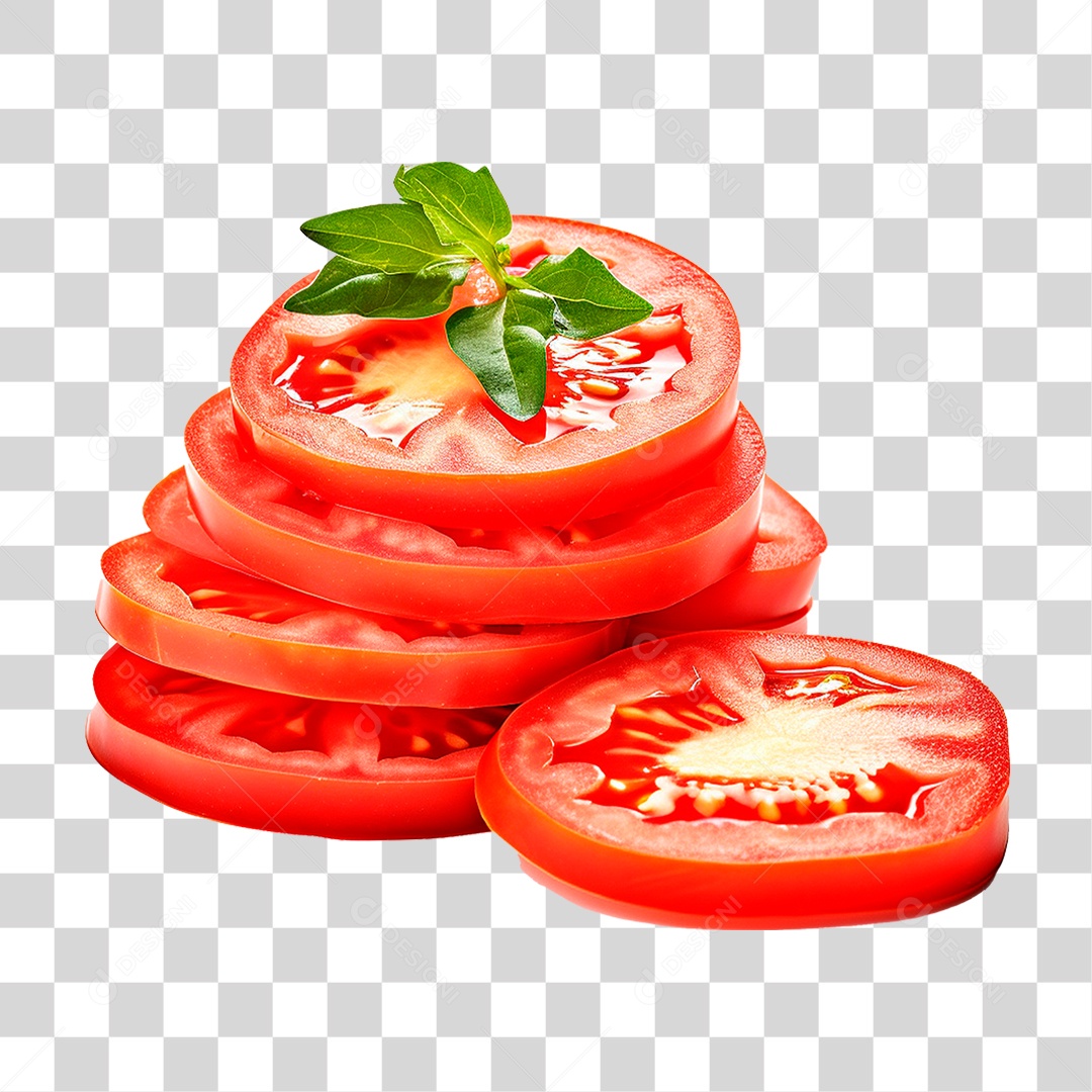 Fatia de Tomate PNG Transparente