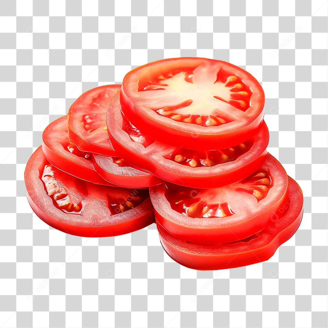 Fatia de Tomate PNG Transparente