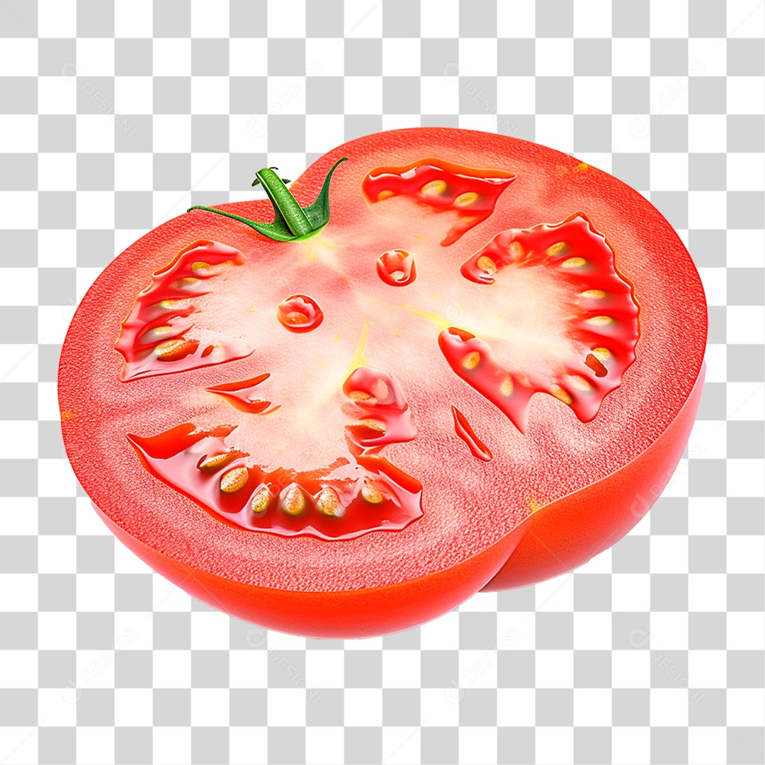 Fatia de Tomate PNG Transparente