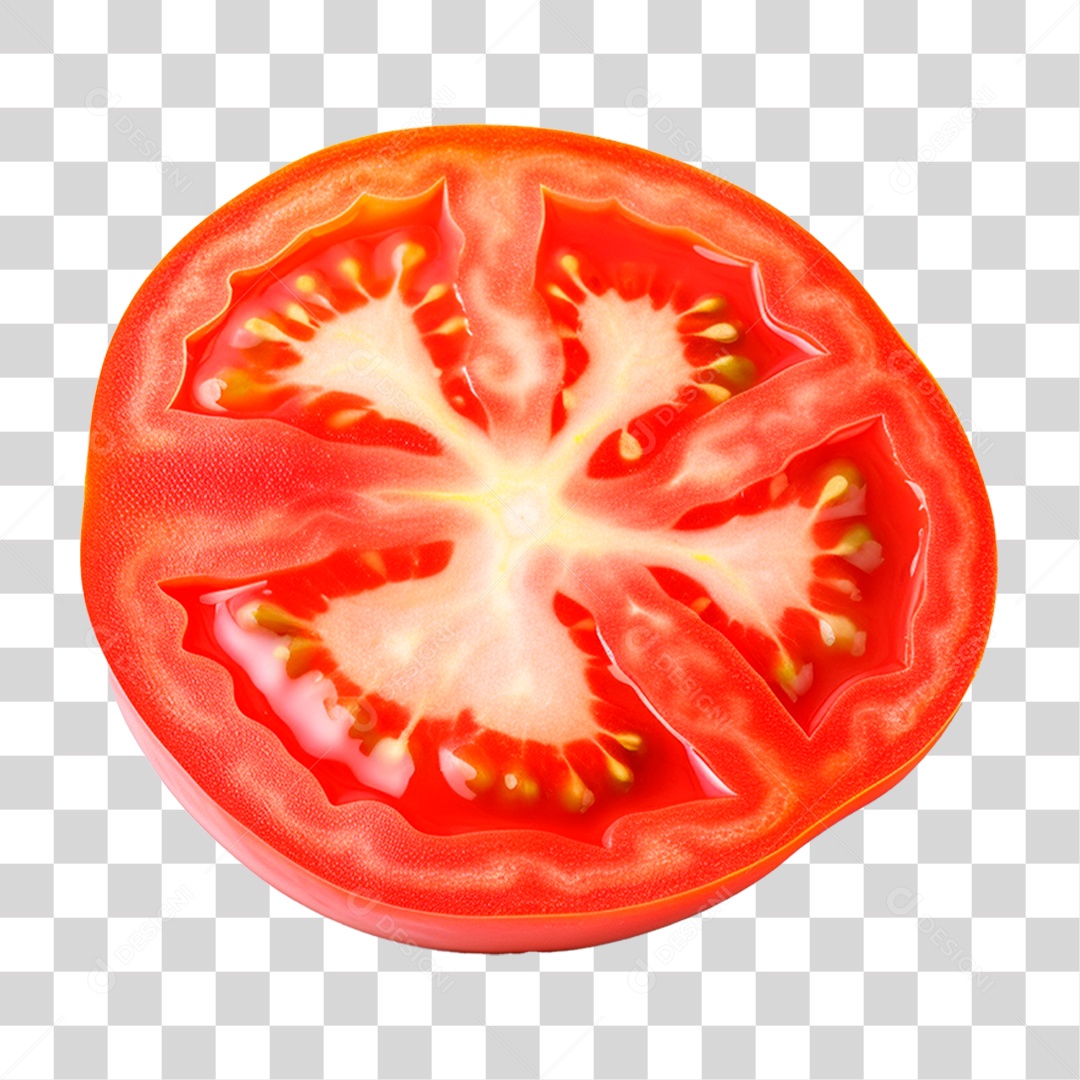 Fatia de Tomate PNG Transparente