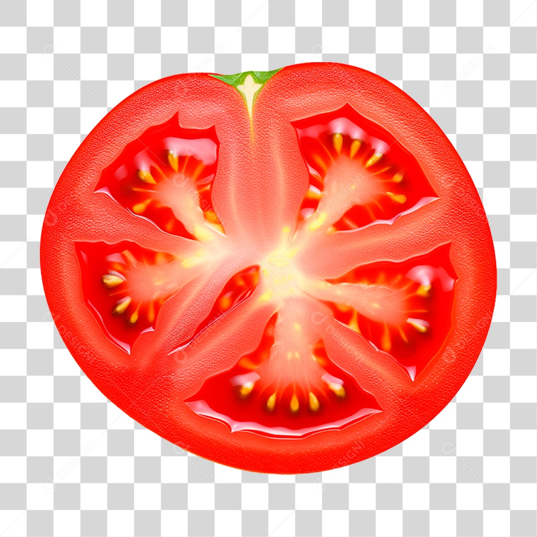 Fatia de Tomate PNG Transparente