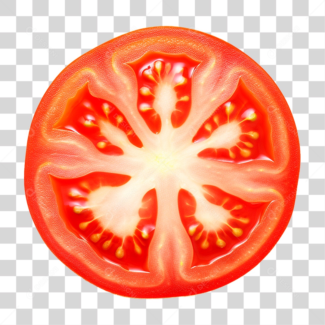 Fatia de Tomate PNG Transparente