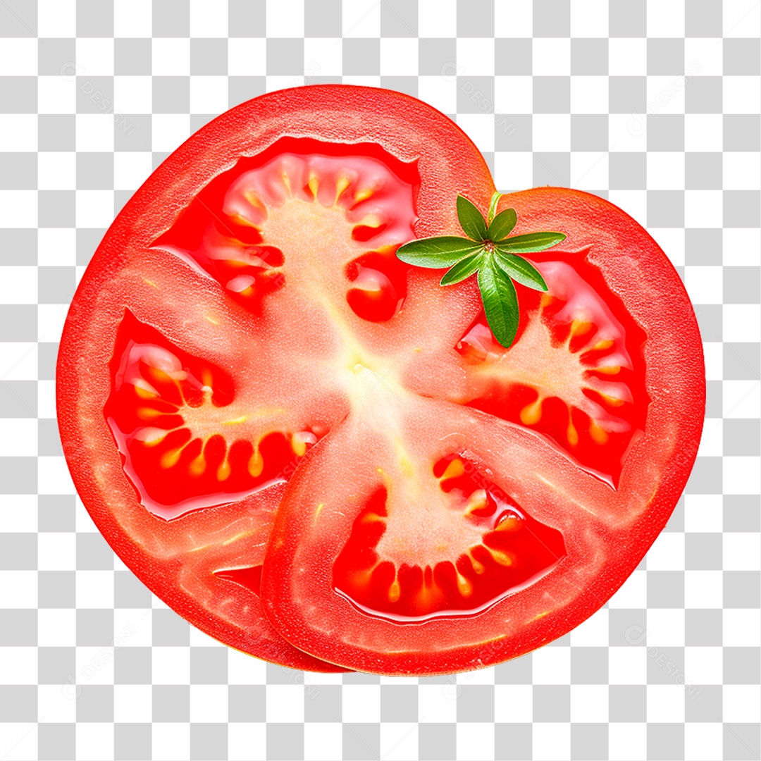 Fatia de Tomate PNG Transparente