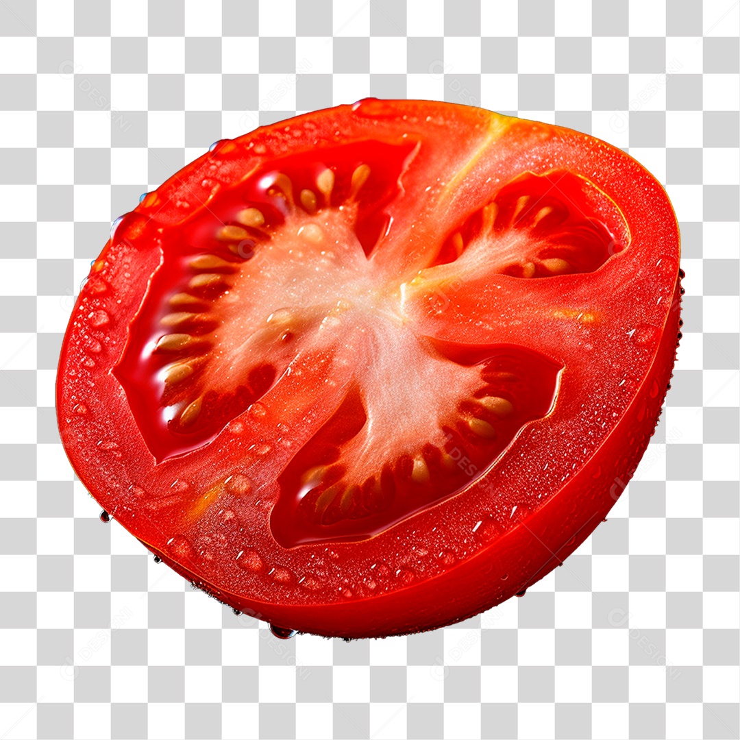 Fatia de Tomate PNG Transparente