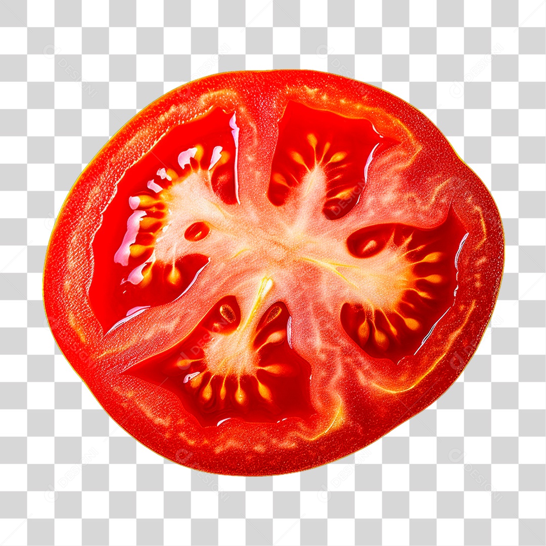 Fatia de Tomate PNG Transparente
