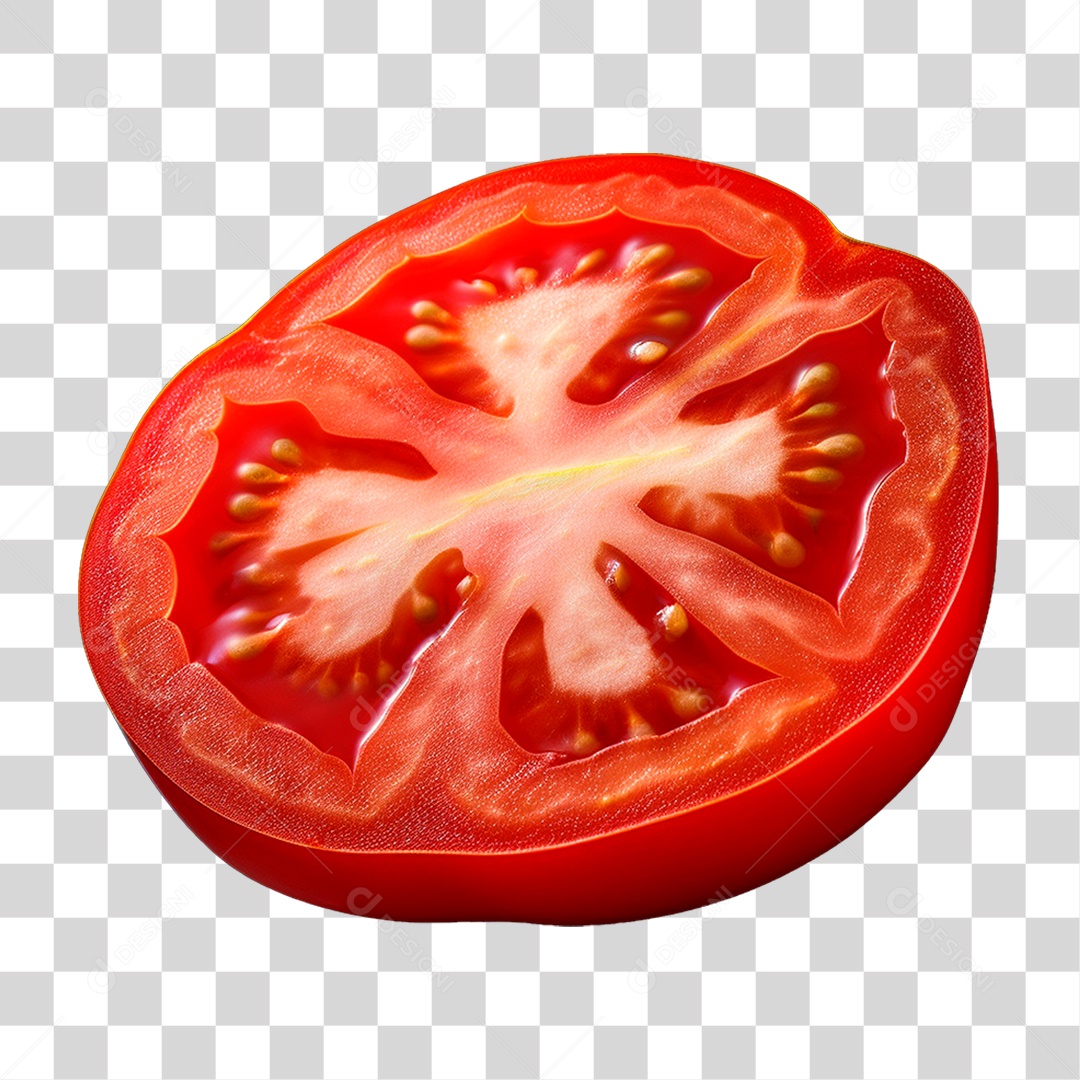 Fatia de Tomate PNG Transparente