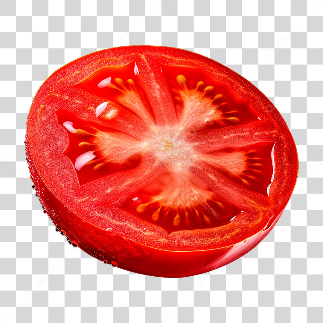 Fatia de Tomate PNG Transparente