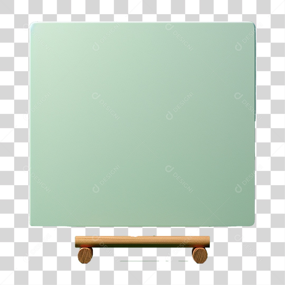 Elemento 3D Quadro PNG Transparente