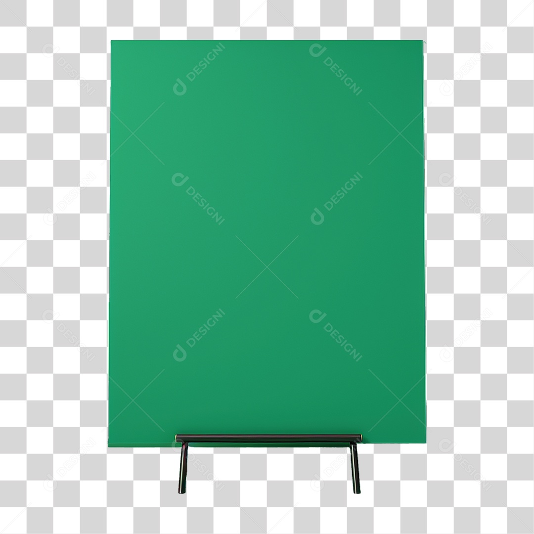 Elemento 3D Quadro PNG Transparente