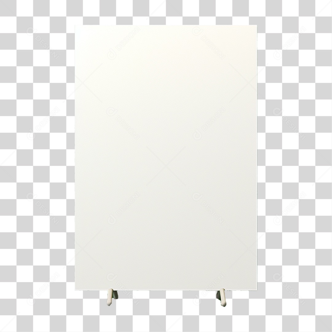 Elemento 3D Quadro PNG Transparente