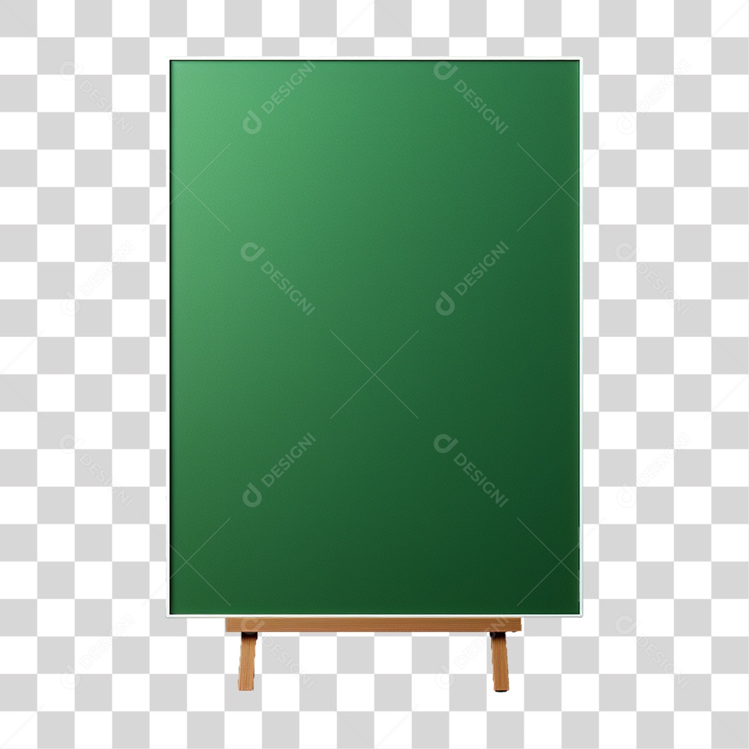 Elemento 3D Quadro PNG Transparente