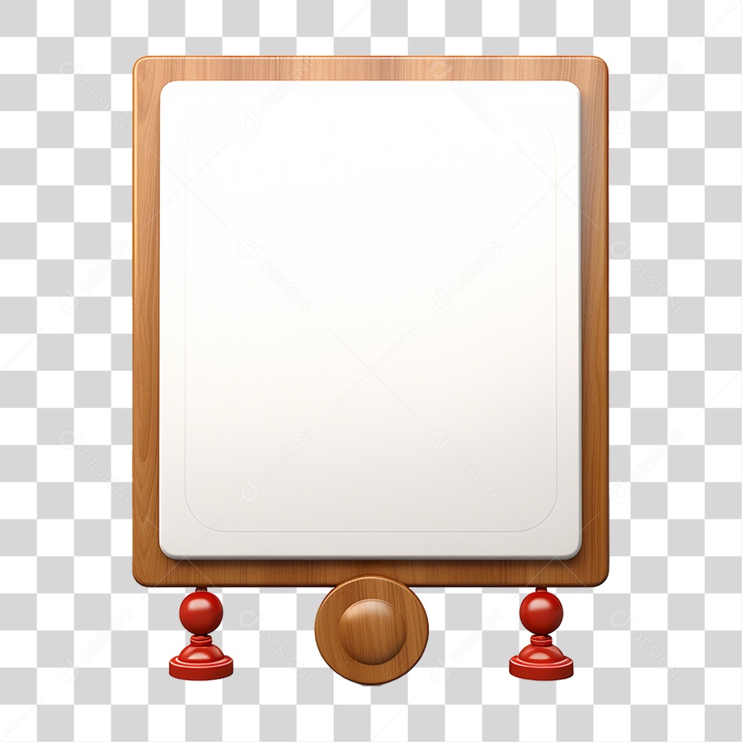 Quadro Branco PNG Transparente