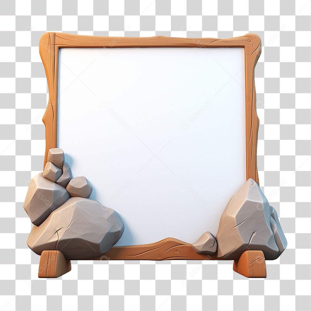 Quadro Branco PNG Transparente