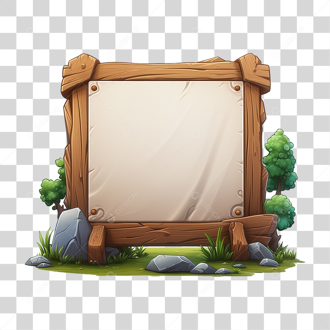 Quadro Branco PNG Transparente