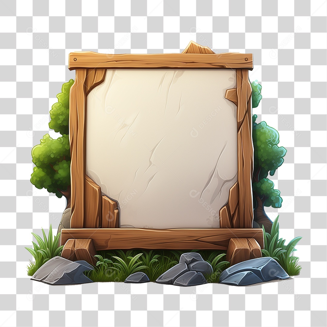 Quadro Branco PNG Transparente