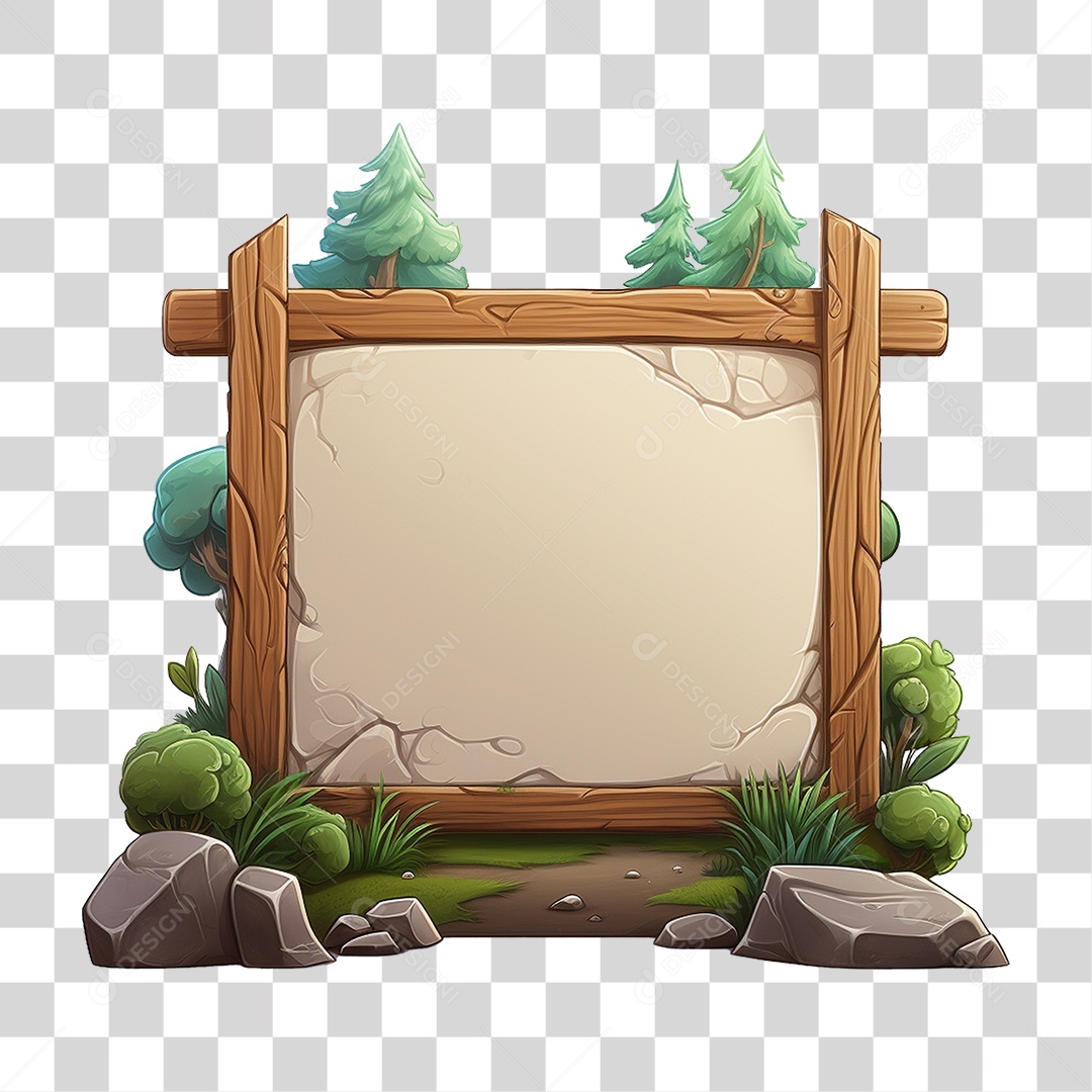 Quadro Branco PNG Transparente