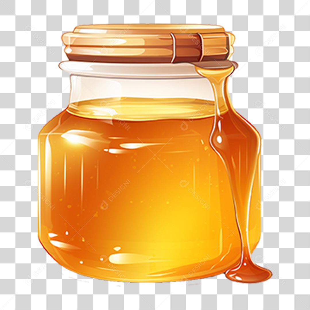Pote de Mel PNG Transparente