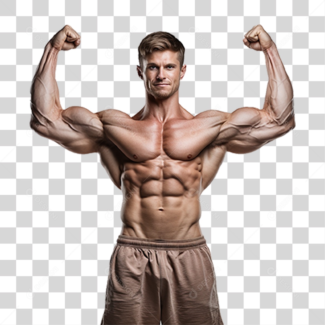 Homem Músculos Academia Treino PNG Transparente