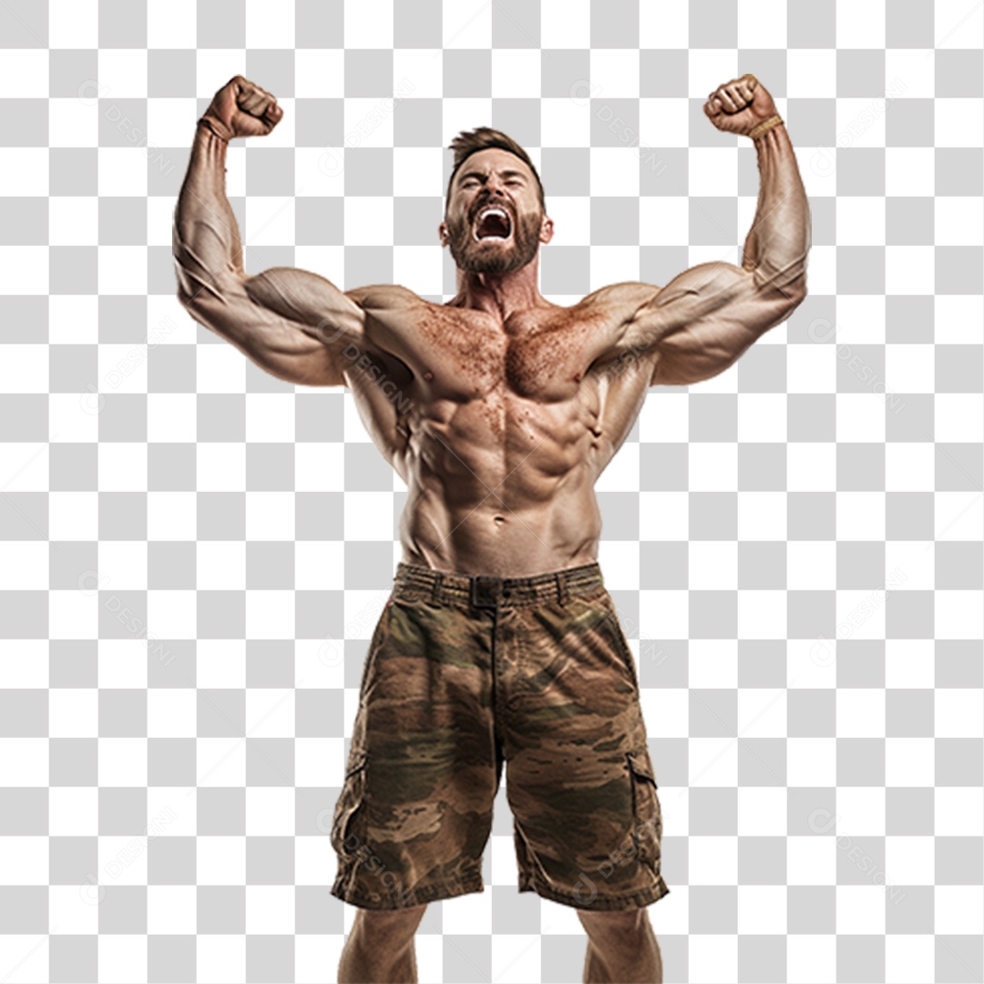 Homem Músculos Academia Treino PNG Transparente