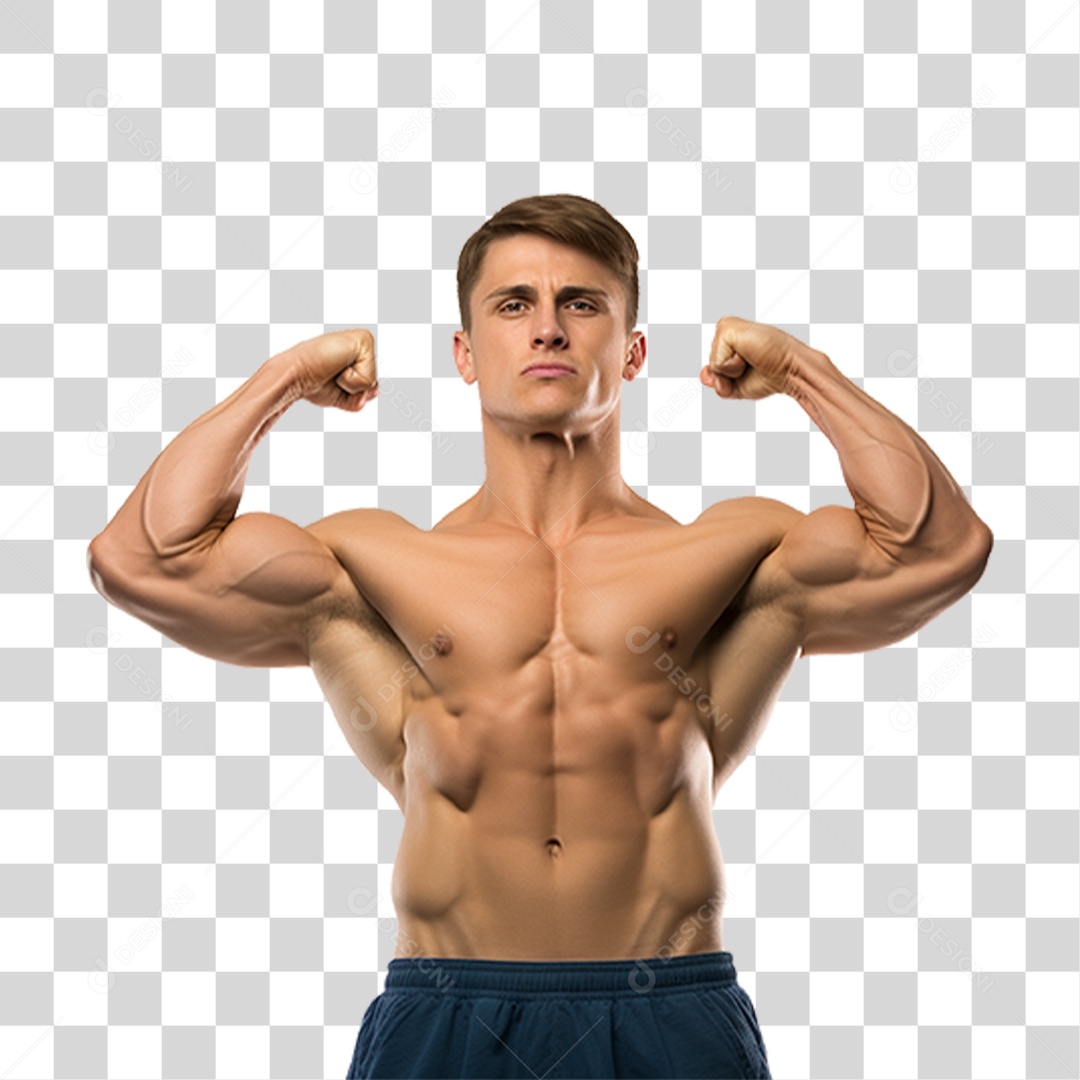 Homem Músculos Academia Treino PNG Transparente