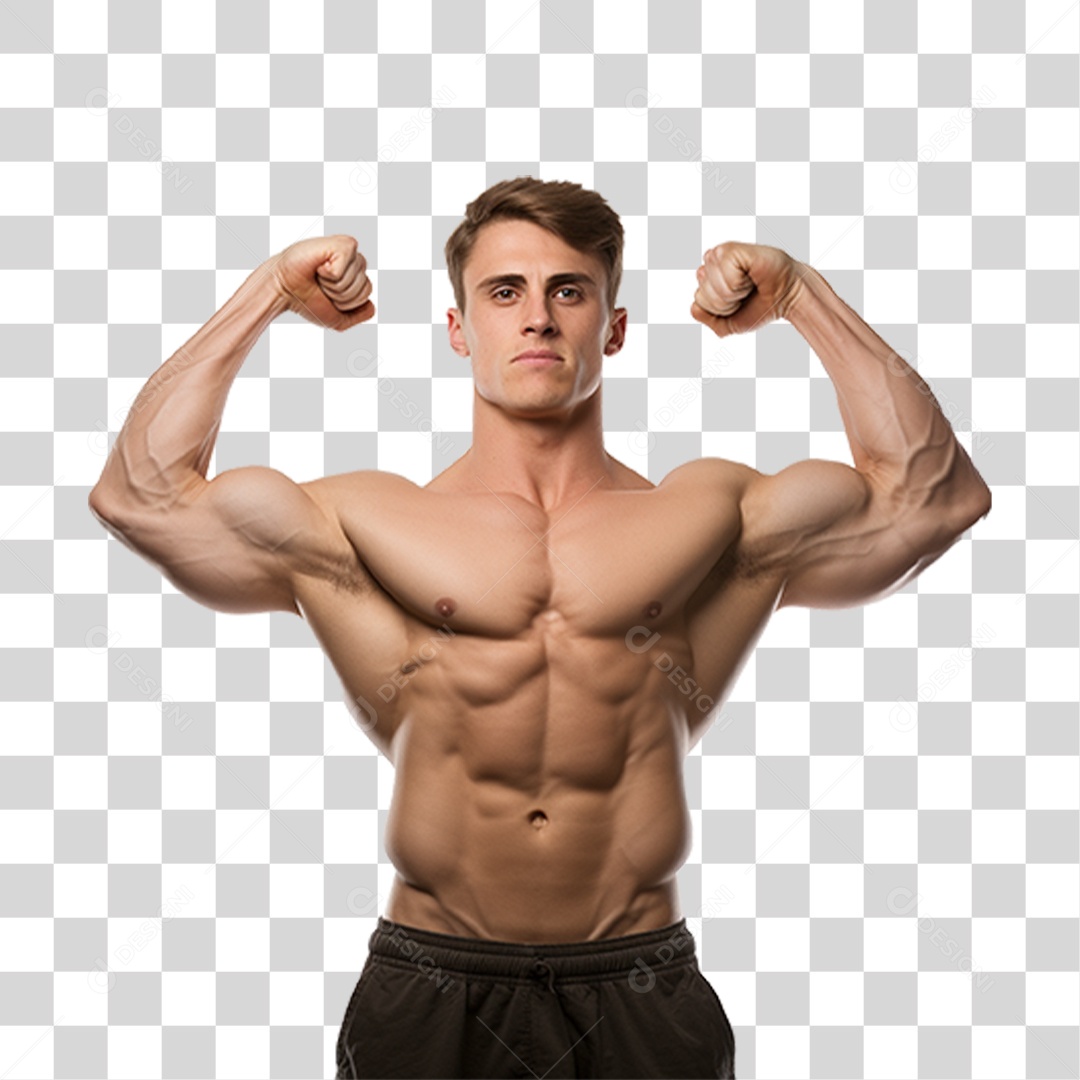 Homem Músculos Academia Treino PNG Transparente