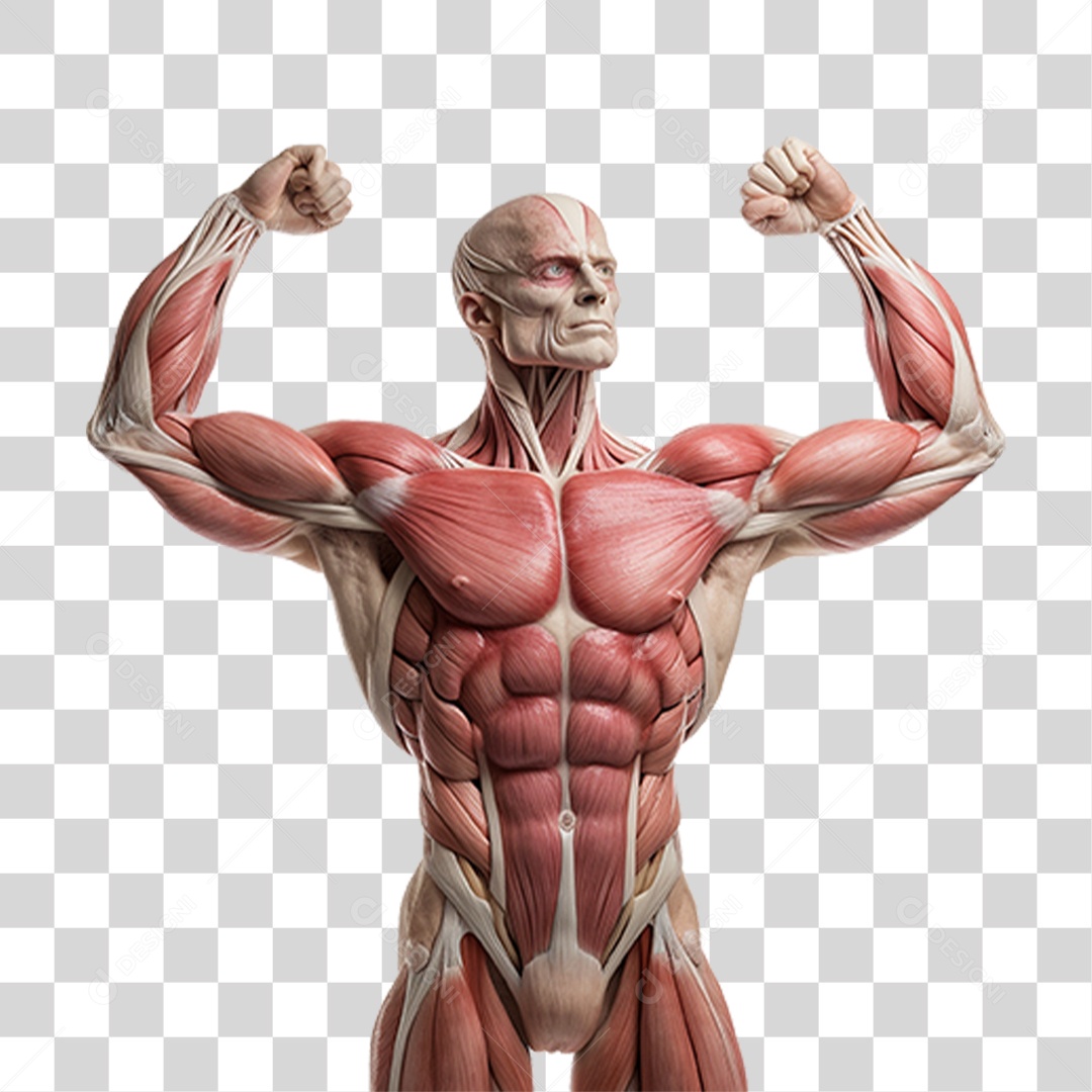 Homem Músculos Academia Treino PNG Transparente