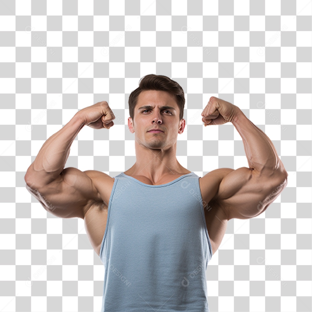 Homem Músculos Academia Treino PNG Transparente