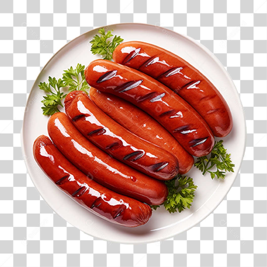 Slsicha de Cachorro Quente Hot-Dog PNG Transparente