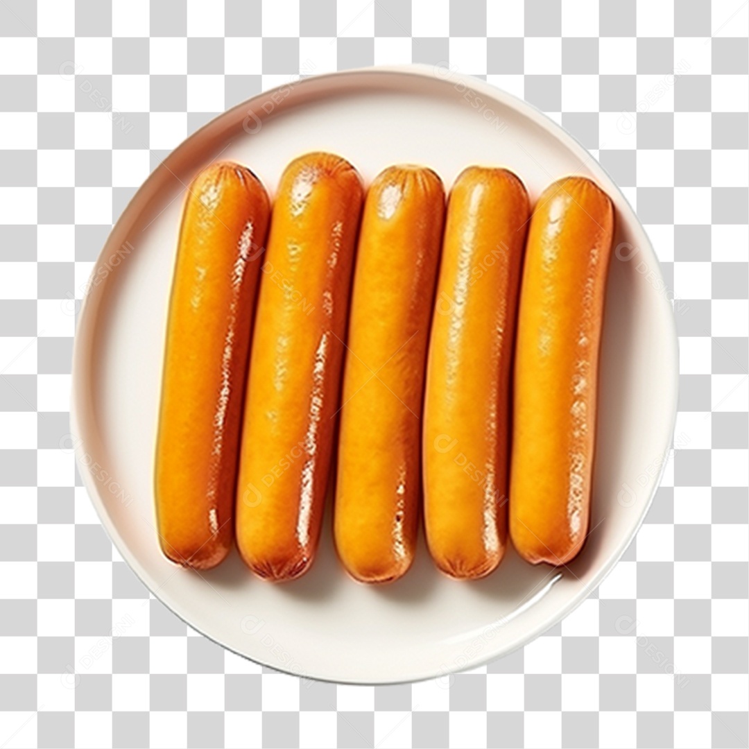 Slsicha de Cachorro Quente Hot-Dog PNG Transparente