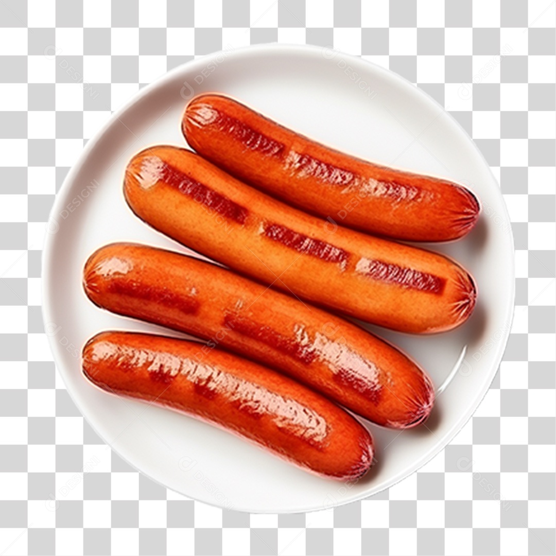 Slsicha de Cachorro Quente Hot-Dog PNG Transparente
