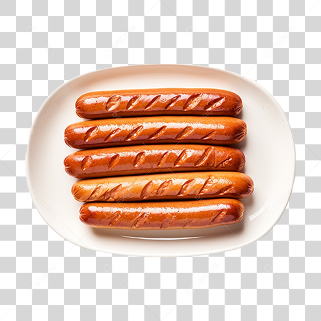 Slsicha de Cachorro Quente Hot-Dog PNG Transparente