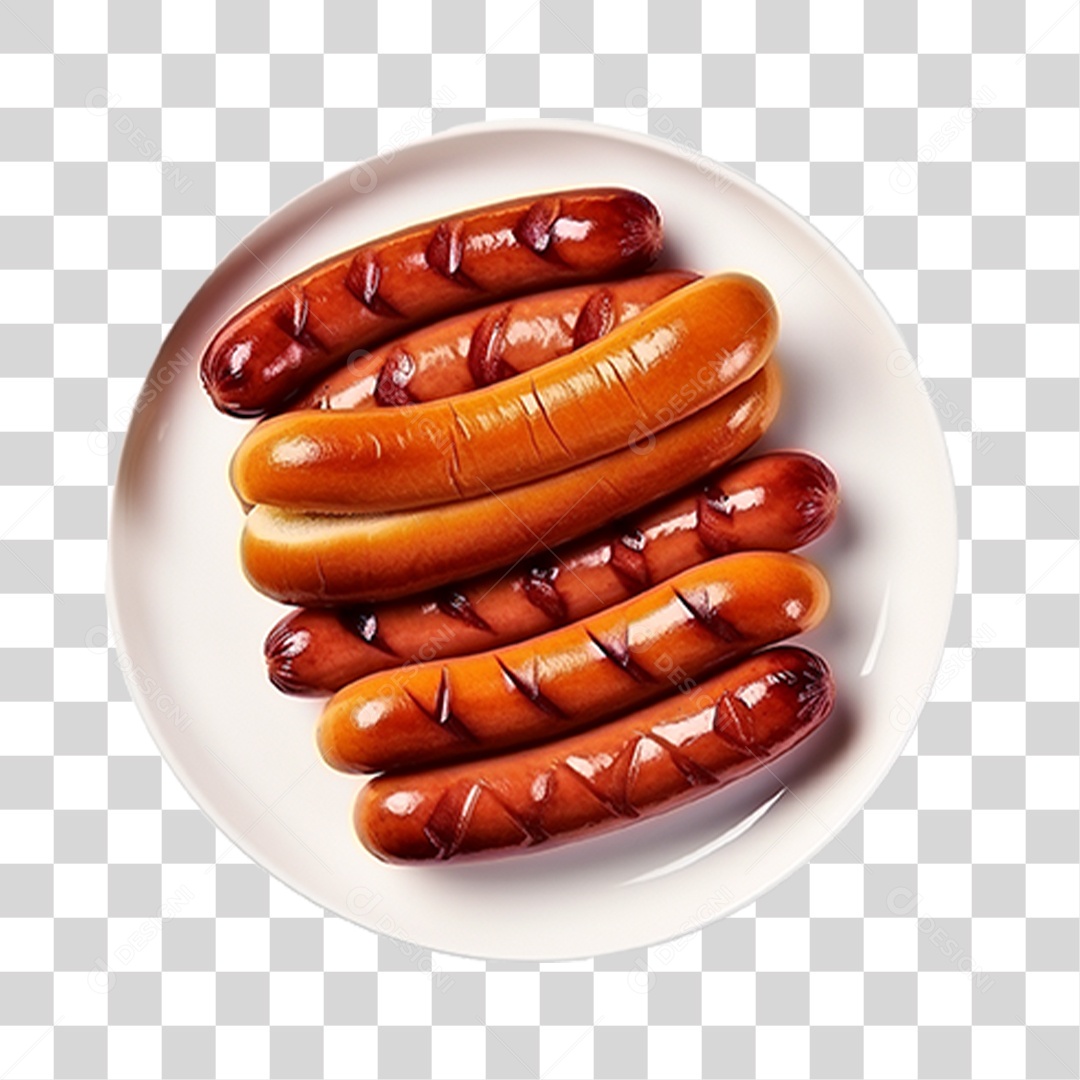 Slsicha de Cachorro Quente Hot-Dog PNG Transparente