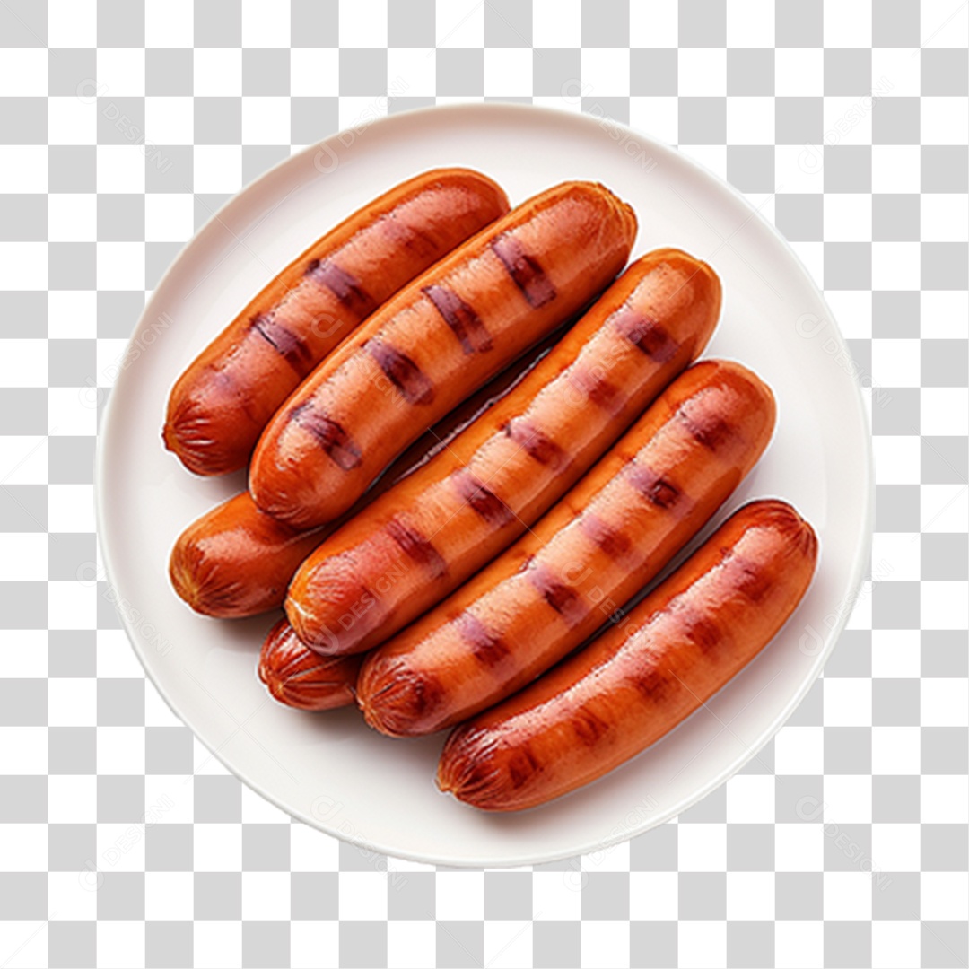 Slsicha de Cachorro Quente Hot-Dog PNG Transparente