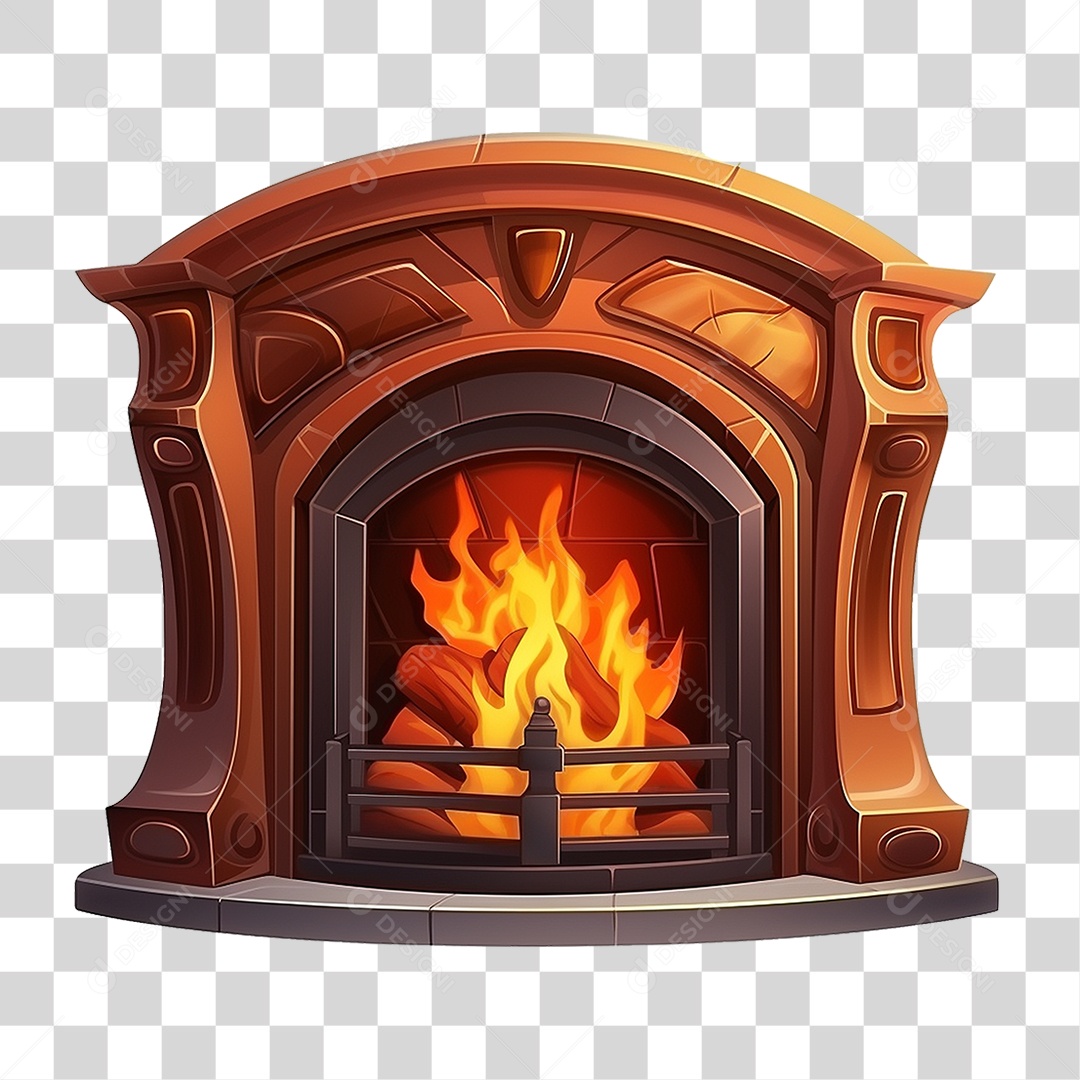 Lareira Fogo PNG Transparente