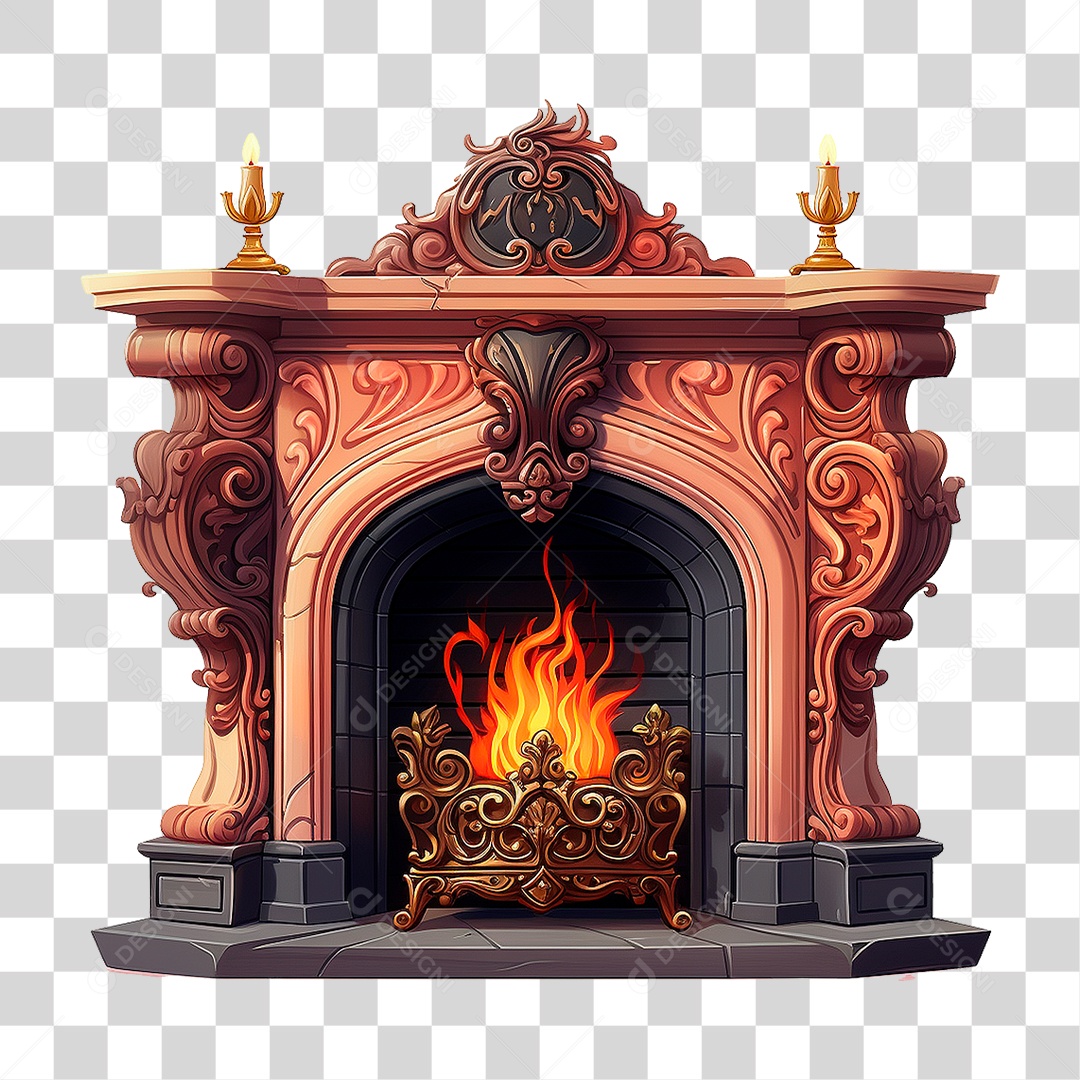 Lareira PNG Transparente